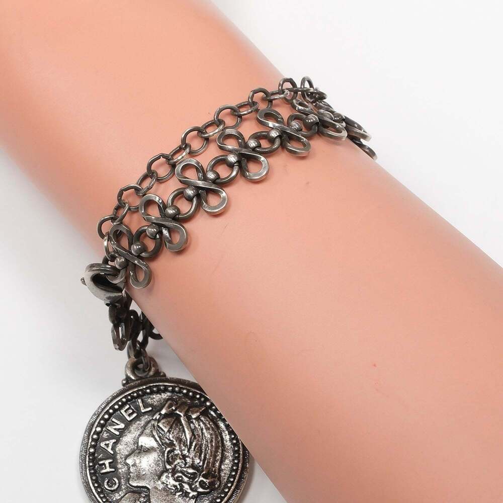 CHANEL Authentic Silver Charm Bracelet - Picture 3 of 9